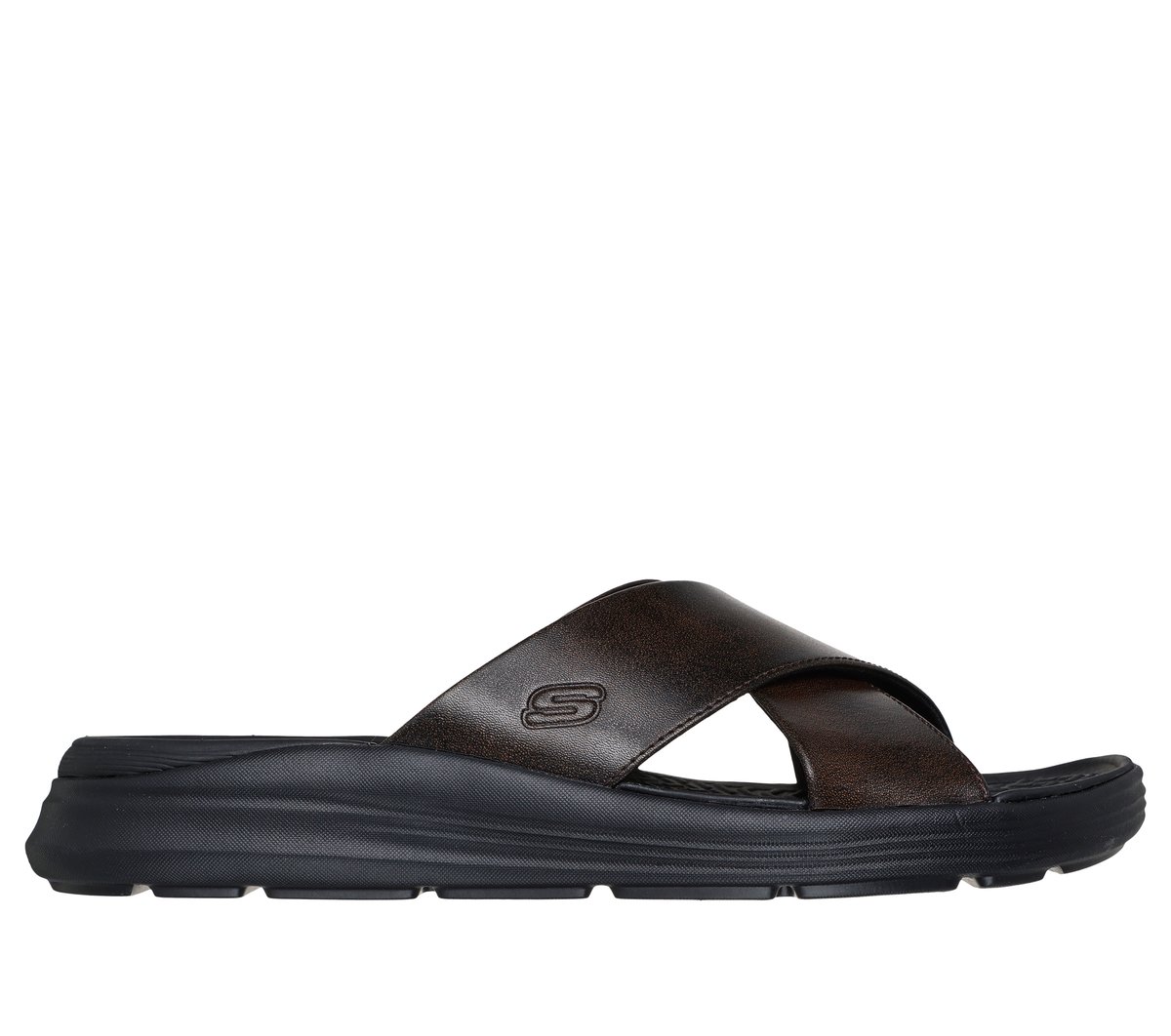 Skechers Relaxed Fit: Sargo - Denal en Marrónoscuro, talla 39.5