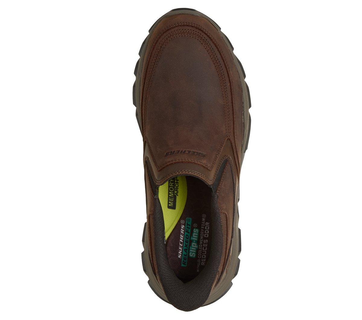 Skechers Slip-ins Relaxed Fit: Santoro -Archaic Chaussures Moyen Width en Brun