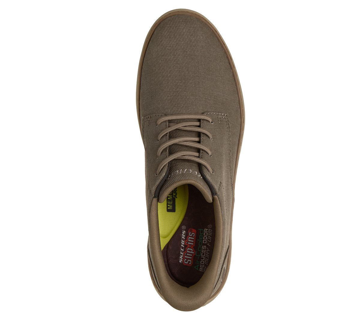 Skechers Slip-ins: Hyland - Justino Chaussures Moyen Width en Taupe Foncé, Vegan