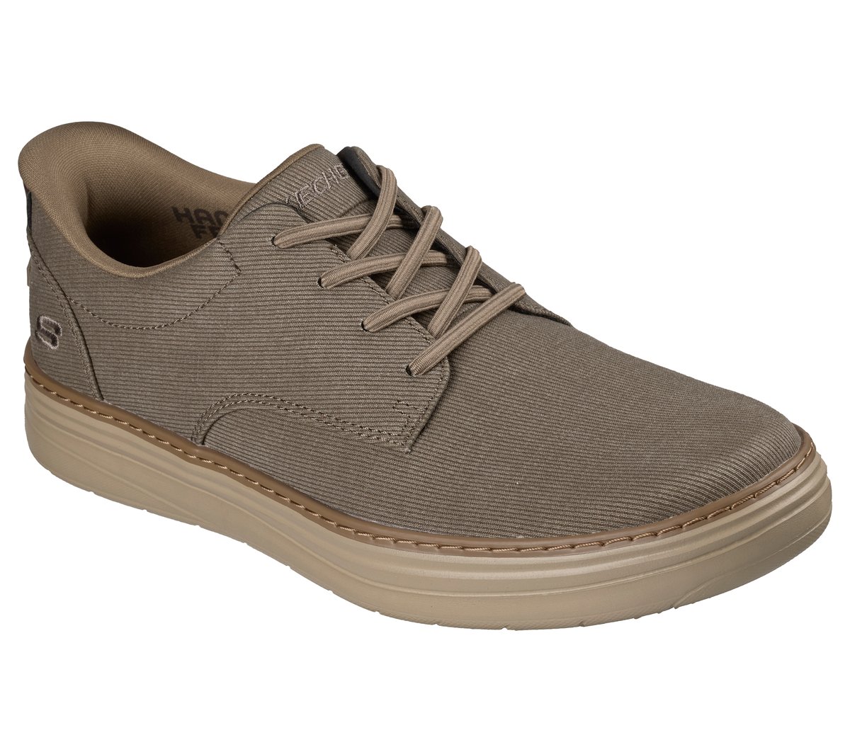 Skechers Slip-ins: Hyland - Justino Chaussures Moyen Width en Taupe Foncé, Vegan