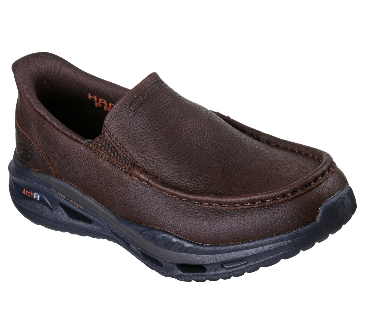 ? Skechers Diameter Leather Slip On Loafers Shoes Mens 9.5 
