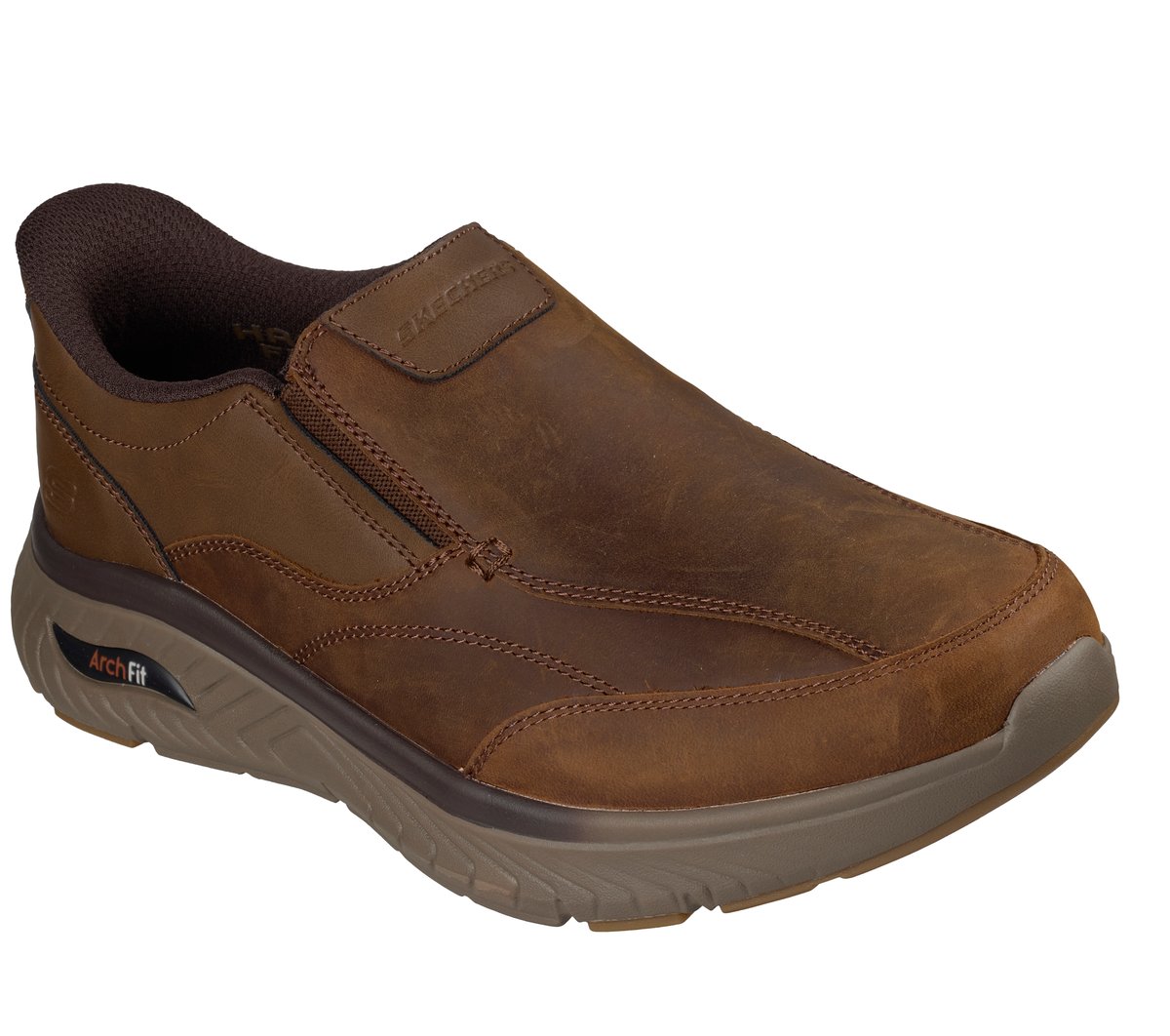 Skechers Slip ins Relaxed Fit: Arch Fit Crosser Oak Chaussures Moyen Width en - vue 4