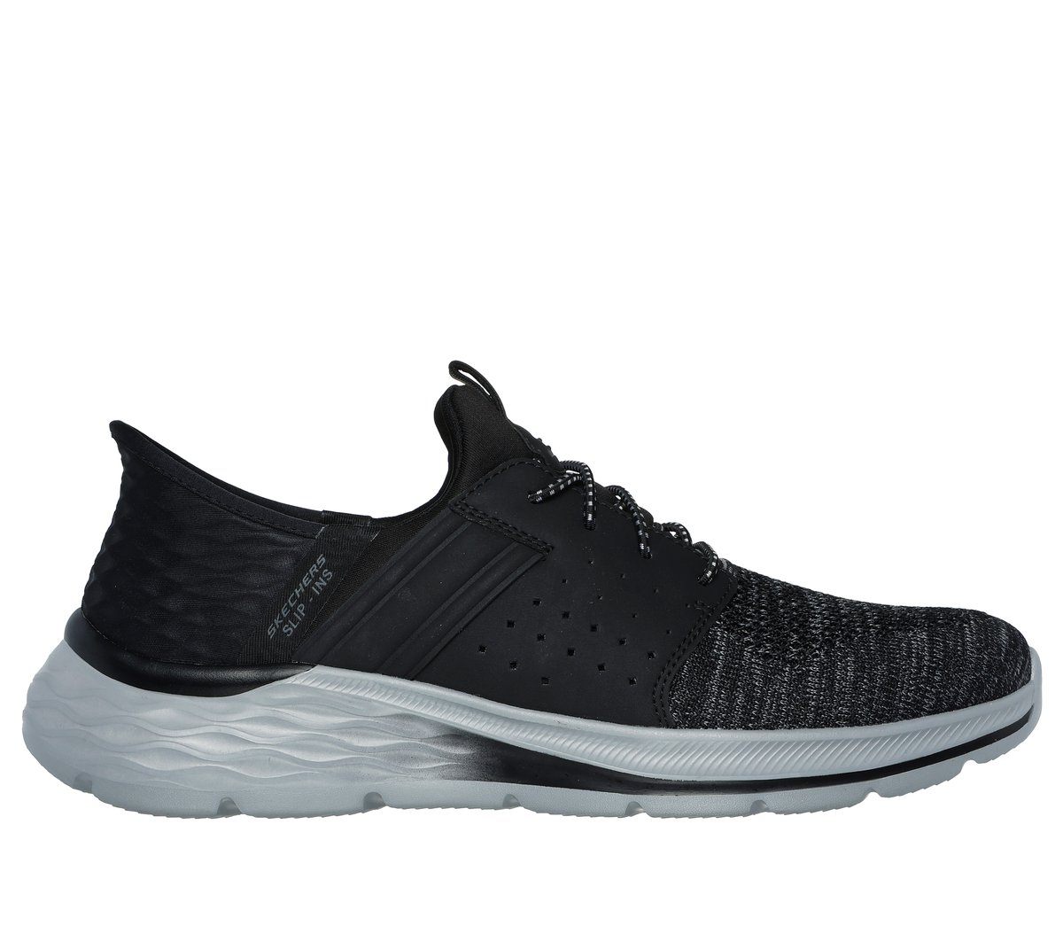 Skechers Slip-ins RF: Garner - Newick en Negro, talla 47.5, Vegan