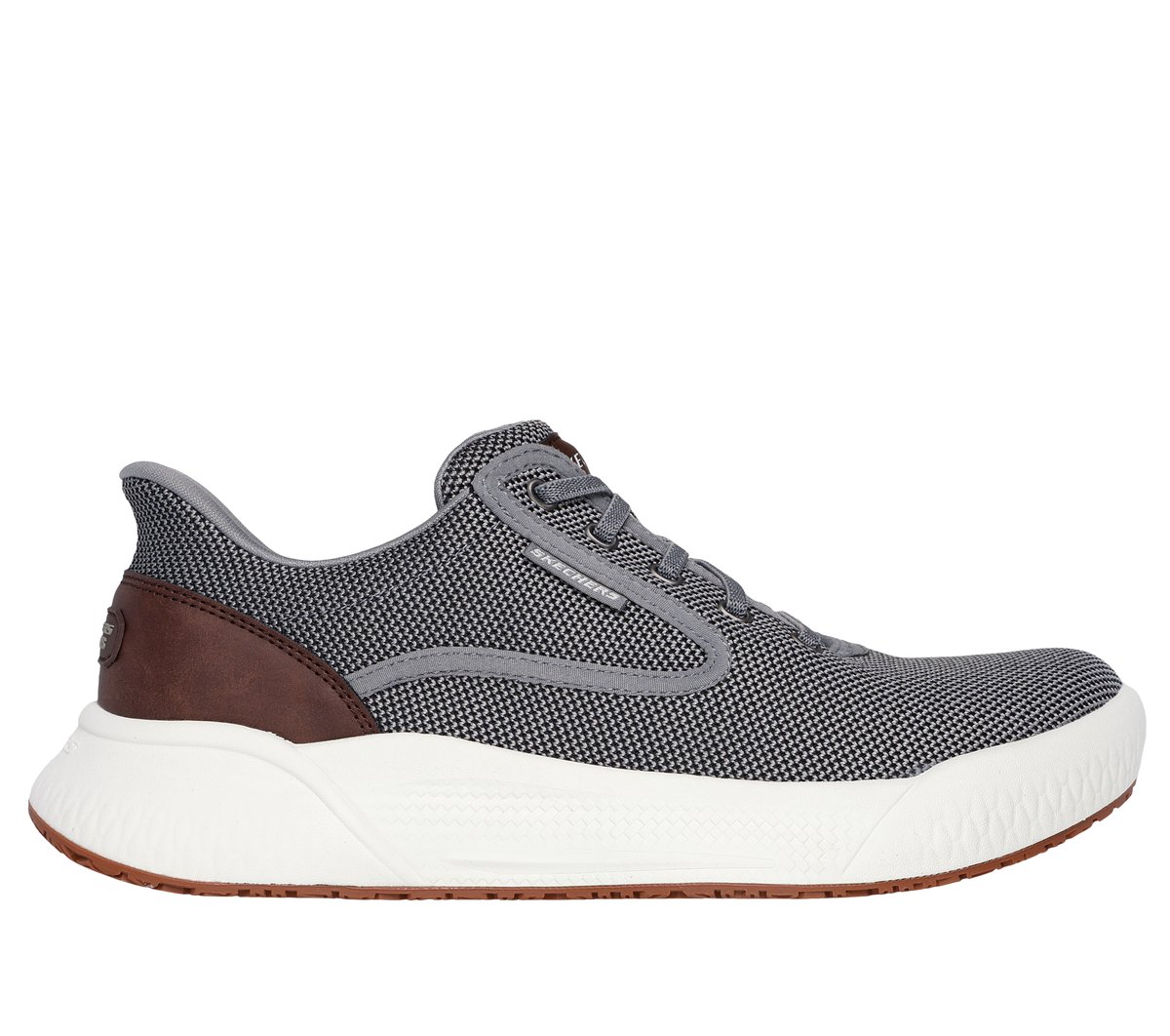 Skechers Slip-ins Relaxed Fit: Cyrus - Shaw en Gris, talla 41, Vegan