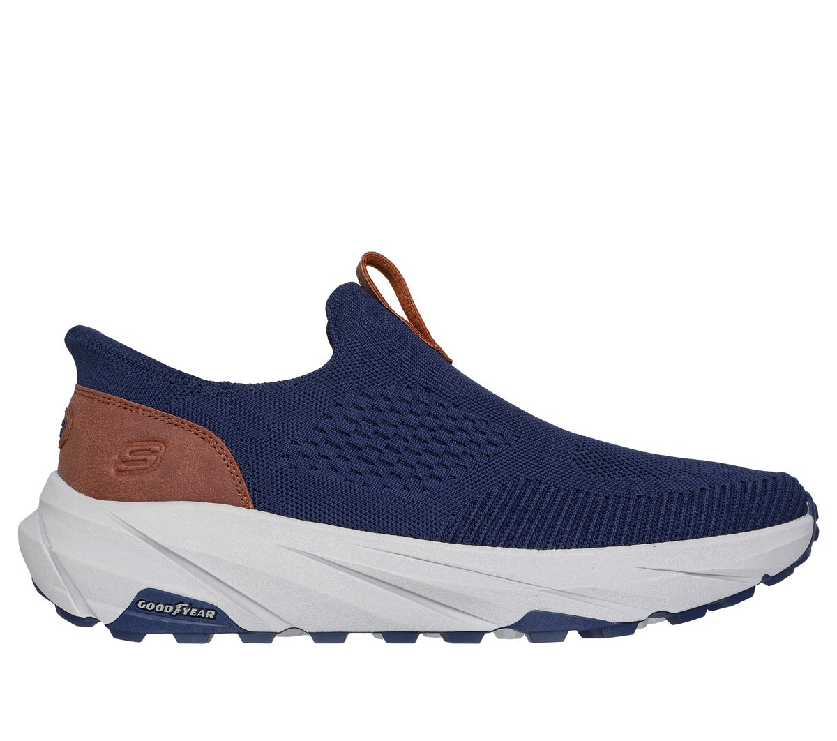 Skechers Slip-ins Relaxed Fit: Conner - Milton en Navy, talla 44, Vegan