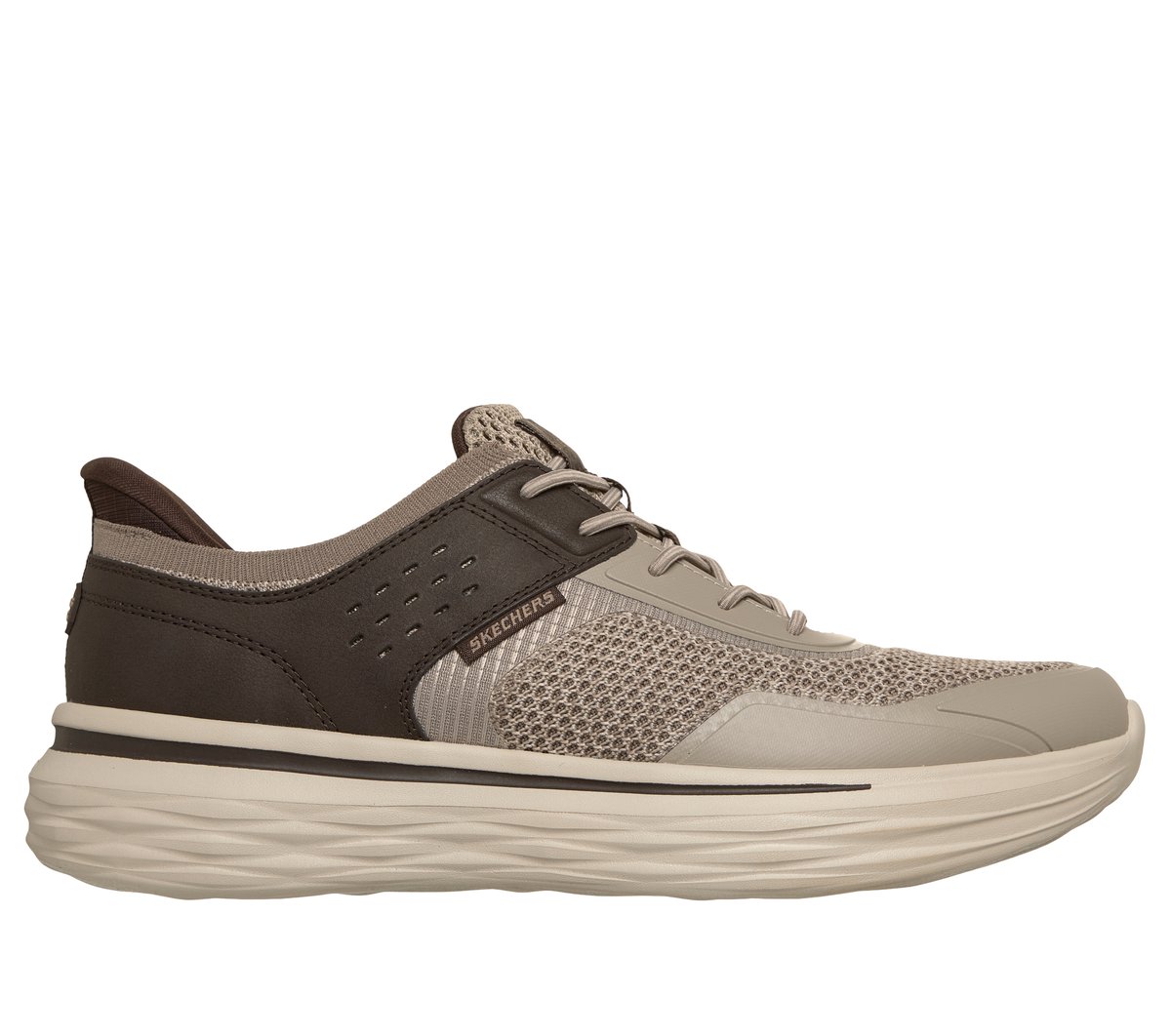 Skechers Slip-ins Relaxed Fit: Nevarro - Tavo en Taupe/Marrón, talla 44