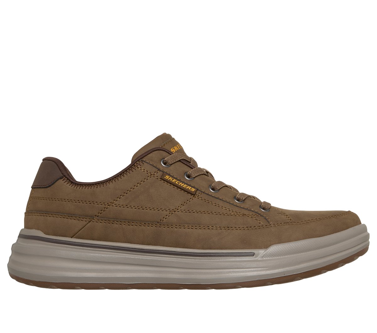 Skechers mężczyźni Relaxed Fit: Sterling - Cedrick w Jasny Brazowy, Rozmiar 41 Sneakersy