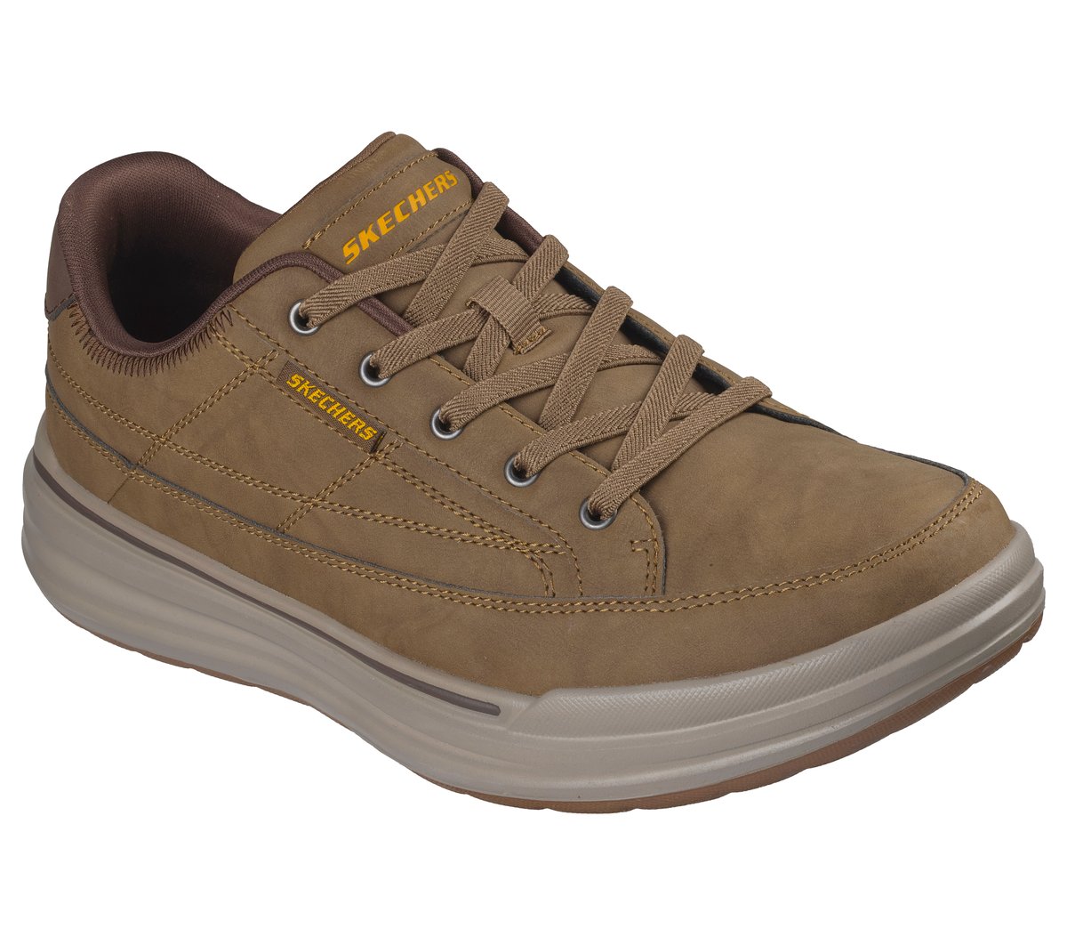 Skechers Relaxed Fit: Sterling - Cedrick Chaussures Moyen Width en Brun Clair