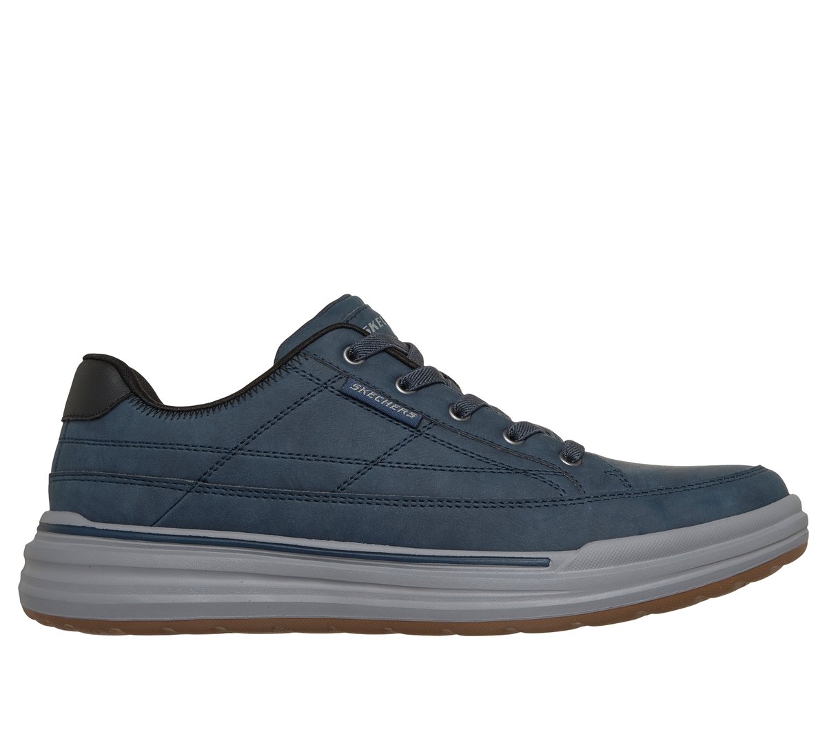 Skechers Skechers Men's Relaxed Fit: Sterling - Cedrick Sneaker in Navy Blue, Size 8 | Synthetic/Textile