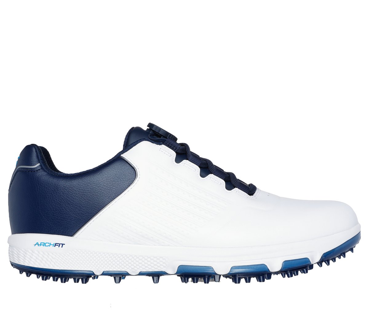Skechers GO GOLF PRO 6 SL - Twist en Blanco/Navy, talla 45
