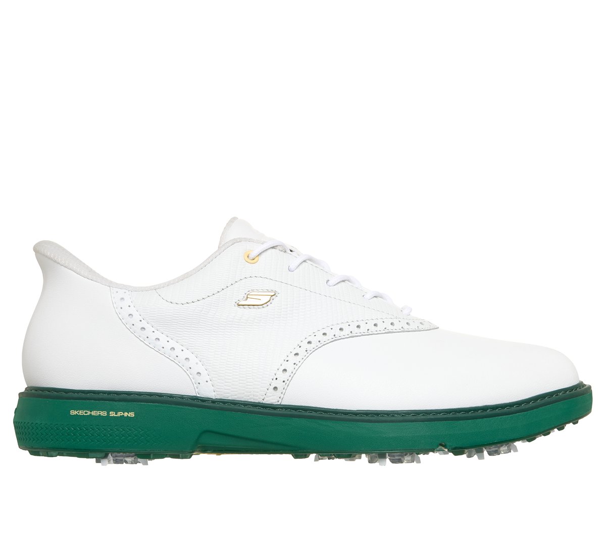 Skechers Slip-ins Golf Waterproof: Prestige - Nature of the Game en Blanco/Verde, talla 43