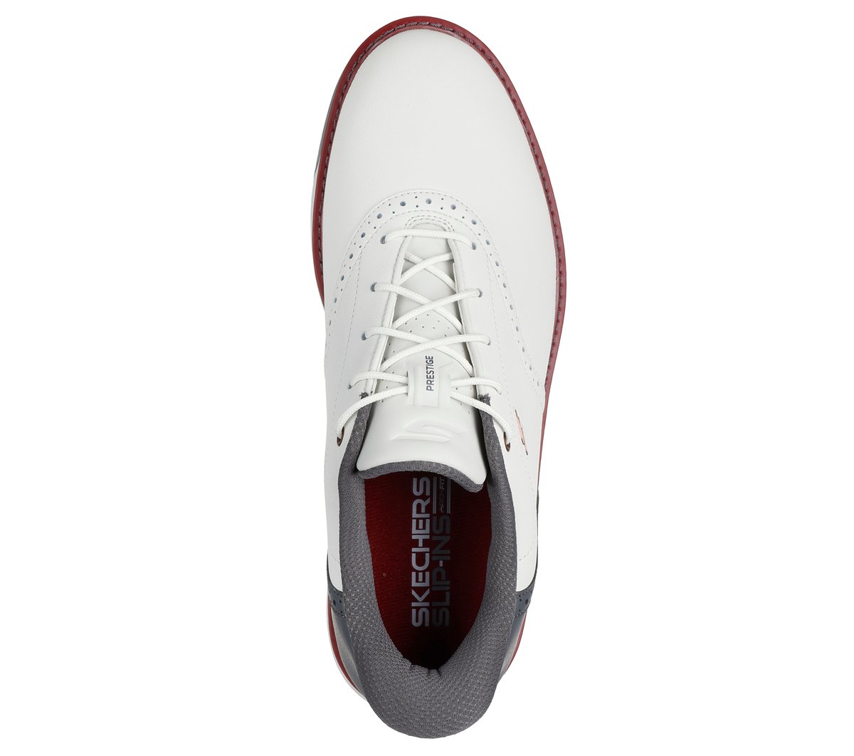 Skechers Slip-ins Waterproof: GO GOLF Prestige Moyen Width en Beige/Gris, Arch Fit