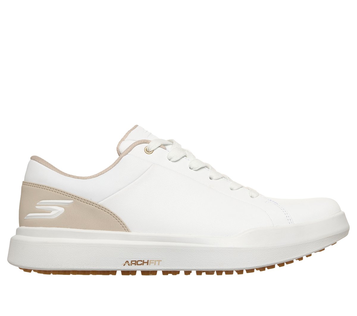 Waterproof Relaxed Fit: GO GOLF Drive 6 — WHITE / NATURAL