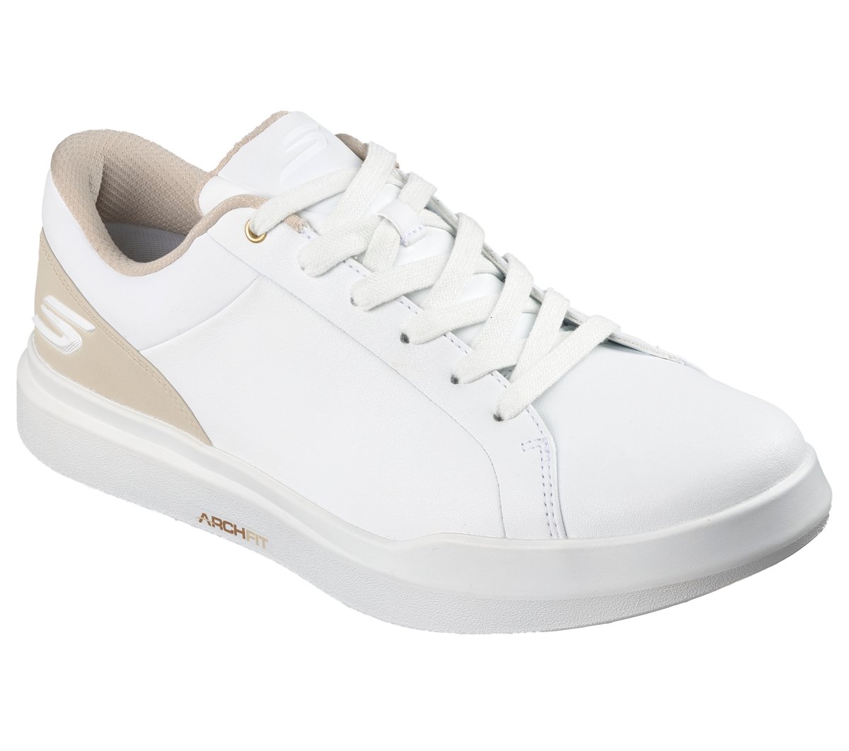 Waterproof Relaxed Fit: GO GOLF Drive 6 — WHITE / NATURAL