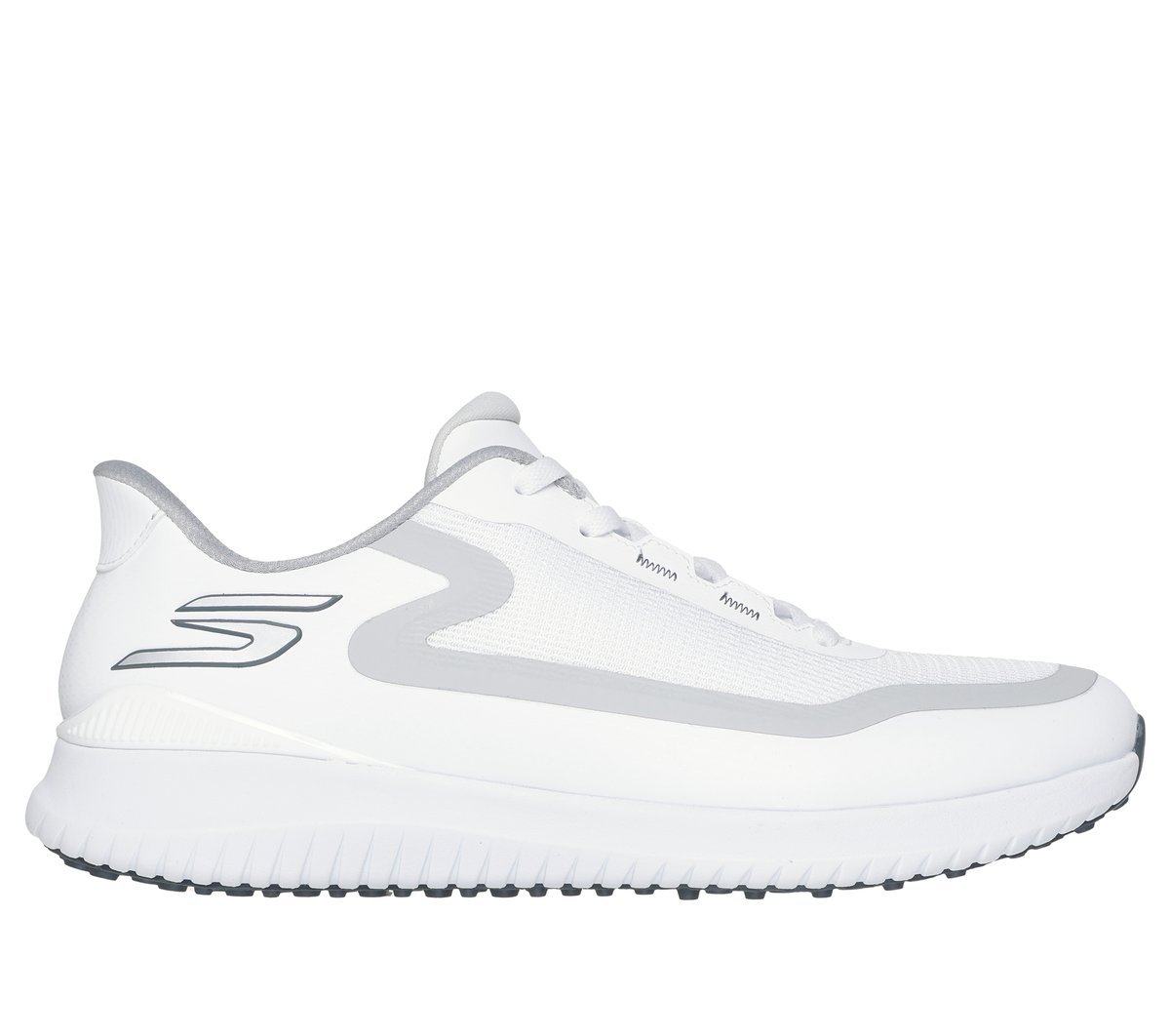 Skechers Slip-ins: GO GOLF Flight en Blanco/Gris, talla 46