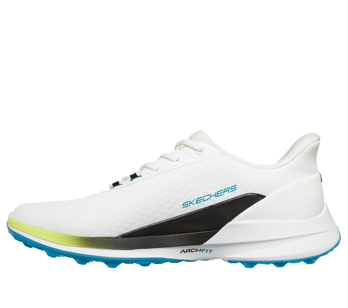 Skechers Slip-ins Waterproof: Pure SI Moyen Width en Blanc, Arch Fit, Hyper Burst