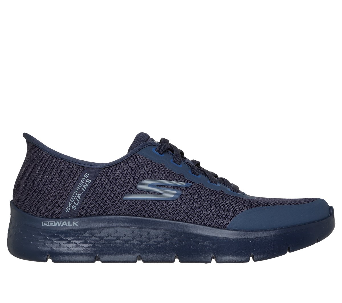 Skechers Slip-ins: GO WALK Flex - Netro en Azul Marino/Azul, talla 44.5, Vegan