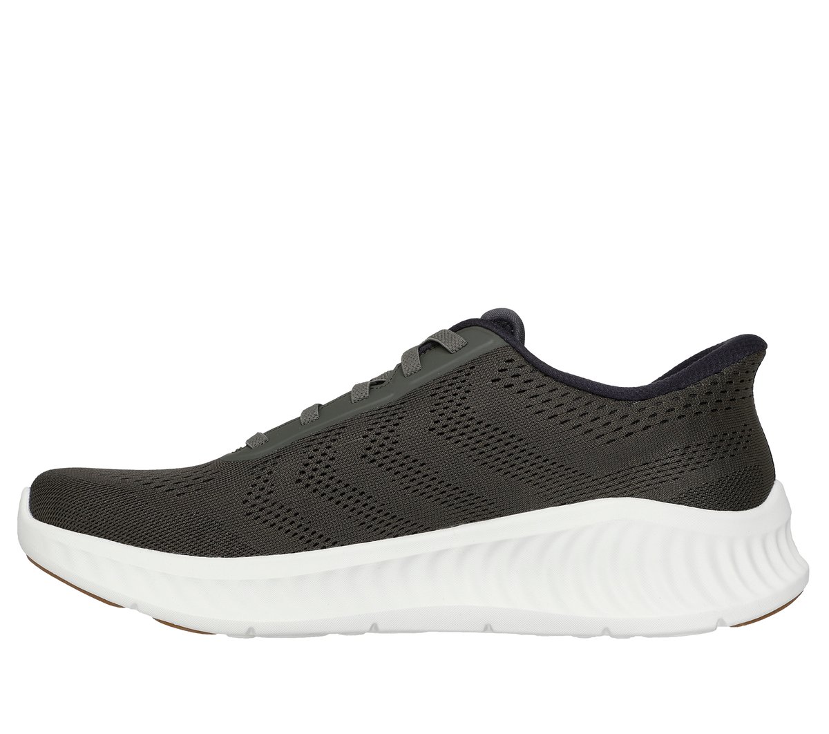 Skechers Slip-ins: GO WALK Now - Payton Chaussures Moyen Width en Olive, Vegan, Lavable en machine