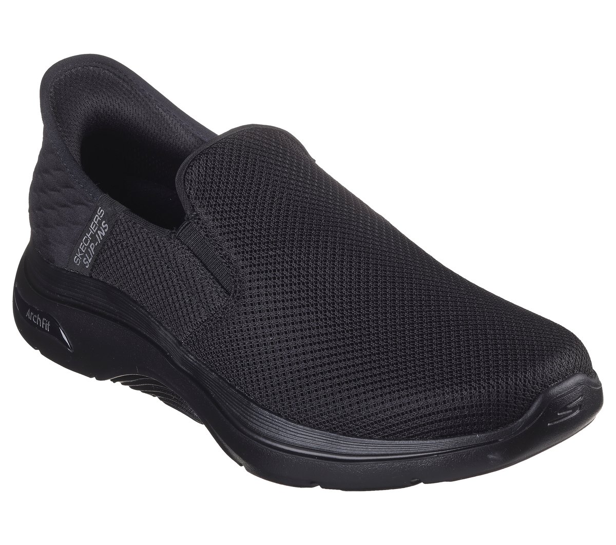 Skechers Slip-ins: GO WALK Arch Fit 2.0 Chaussures Extra Wide Width en Noir, Vegan, Lavable en machine