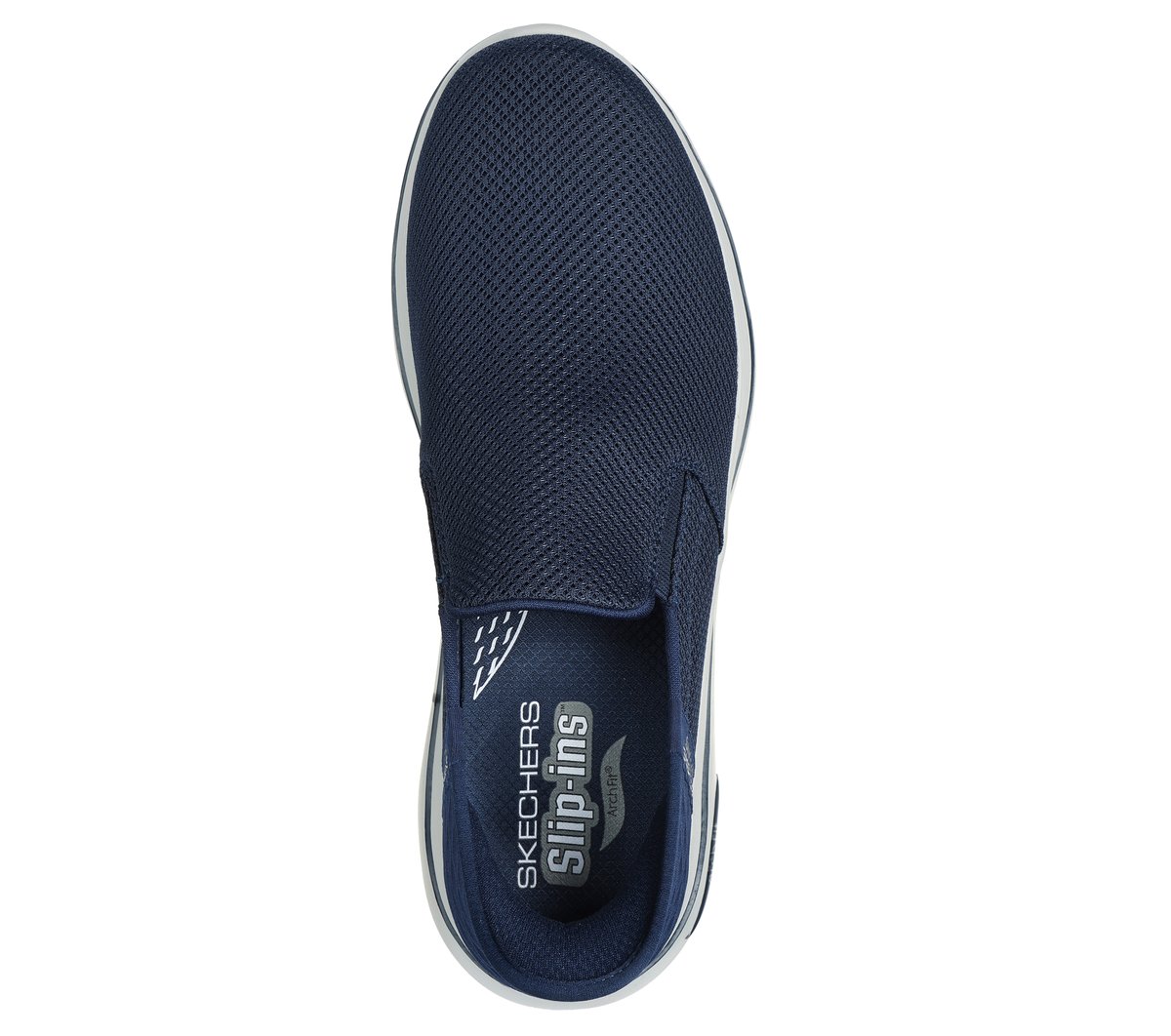 Skechers Slip-ins: GO WALK AF 2.0 - Hands Free 2 Chaussures Moyen Width en Bleu Marine, Vegan, Lavable en machine , Arch Fit