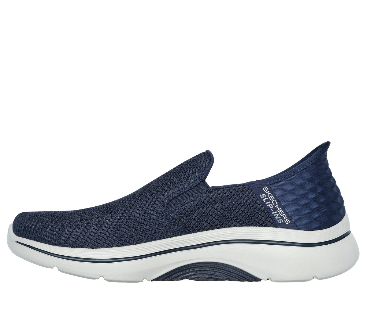 Skechers Slip-ins: GO WALK AF 2.0 - Hands Free 2 Chaussures Moyen Width en Bleu Marine, Vegan, Lavable en machine , Arch Fit