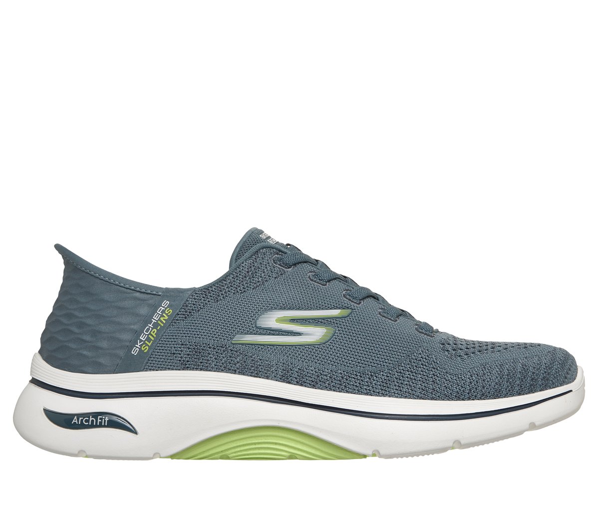 Skechers Slip-ins: GO WALK Arch Fit 2.0 - Grand en Gris Pizarra, talla 39.5, Vegan