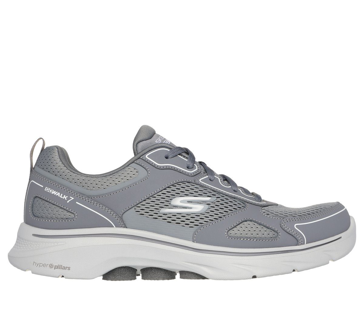 Skechers GO WALK 7 - The Forefather en Gris, talla 45
