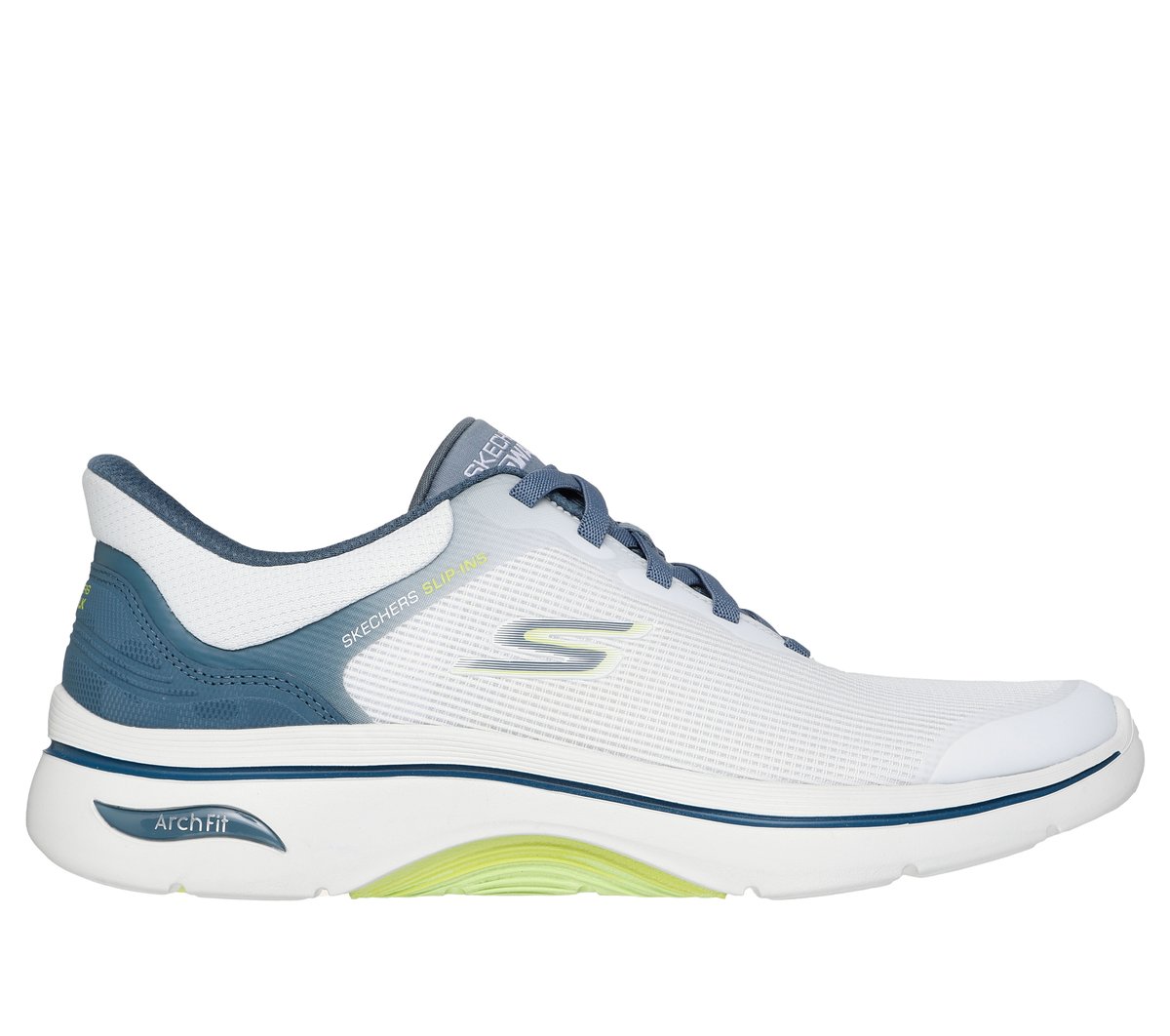 Skechers Slip-ins: GO WALK Arch Fit 2.0 - Cal en Blanco, talla 44, Vegan