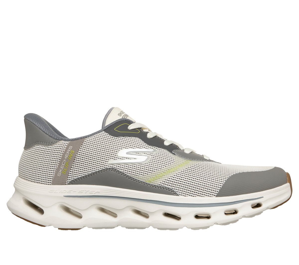 Skechers Slip-ins: GO WALK Glide-Step 2.0 - Zac en Kaki, talla 42, Vegan