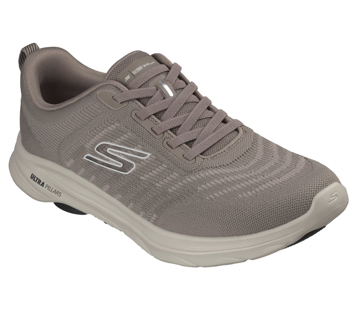 Skechers GO Walk 8 - Day Moyen Width en Brun Clair, Vegan, Lavable en machine