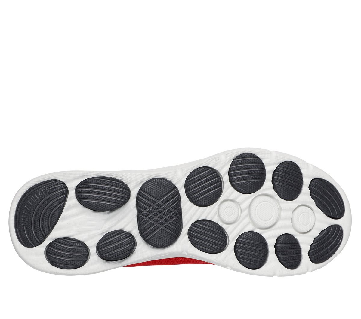 Skechers Slip-ins: GO WALK 8 -Pate Chaussures Moyen Width en Rouge/Noir, Lavable en machine