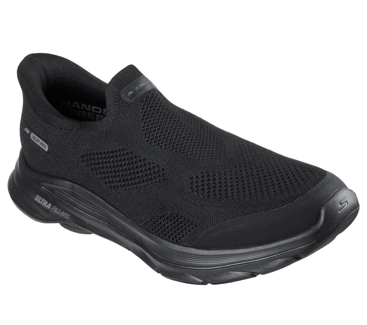 Skechers Slip-ins: GO WALK 8 - Pelayo Moyen Width en Noir, Vegan, Lavable en machine