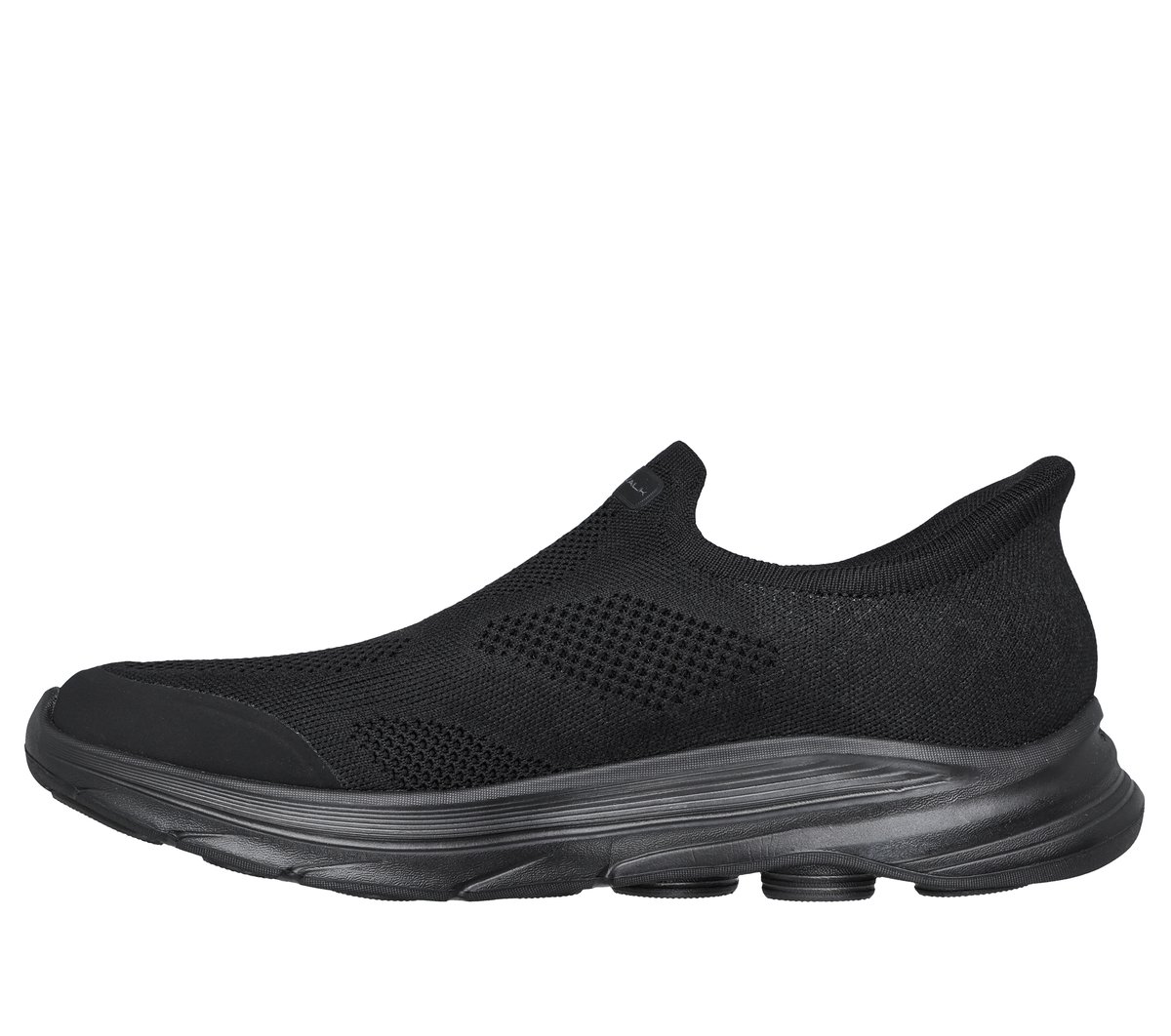 Skechers Slip-ins: GO WALK 8 - Pelayo Moyen Width en Noir, Vegan, Lavable en machine