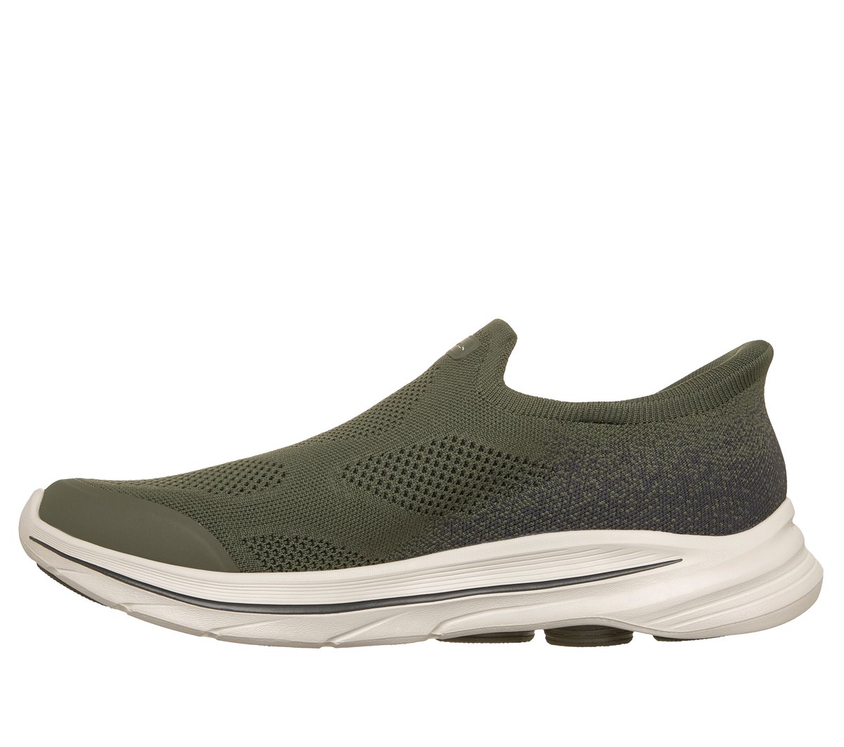Skechers Slip-ins: GO WALK 8 - Pelayo Moyen Width en Olive, Vegan, Lavable en machine