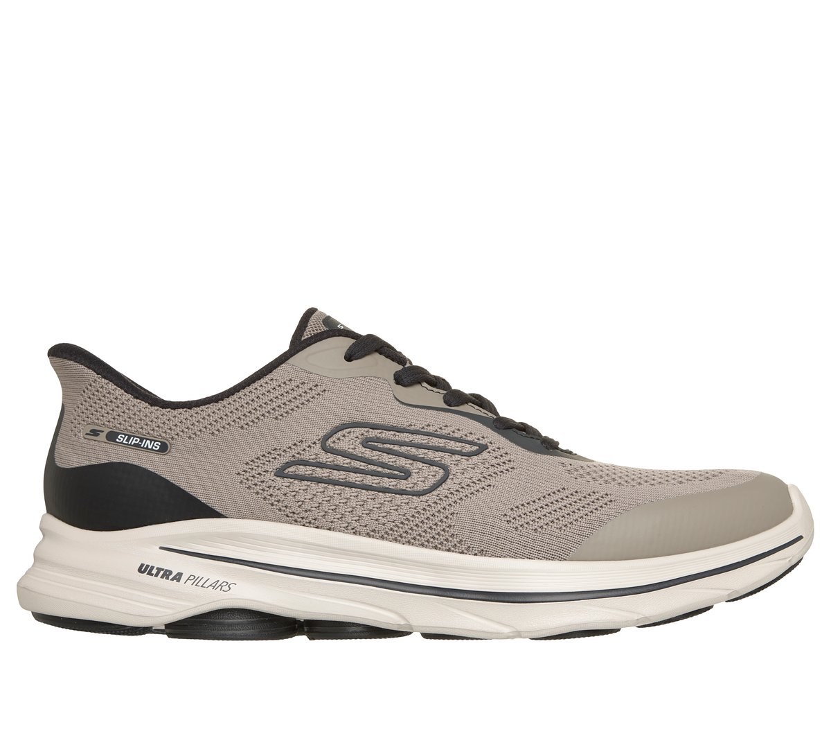 Skechers Slip-ins: GO Walk 8 - Ozzie en Taupeoscuro, talla 39.5, Vegan
