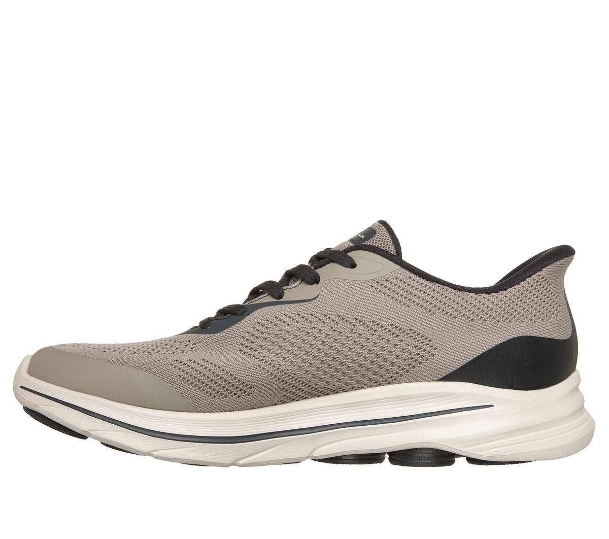 Skechers Slip-ins: GO Walk 8 - Ozzie Moyen Width en Taupe Foncé, Vegan, Lavable en machine
