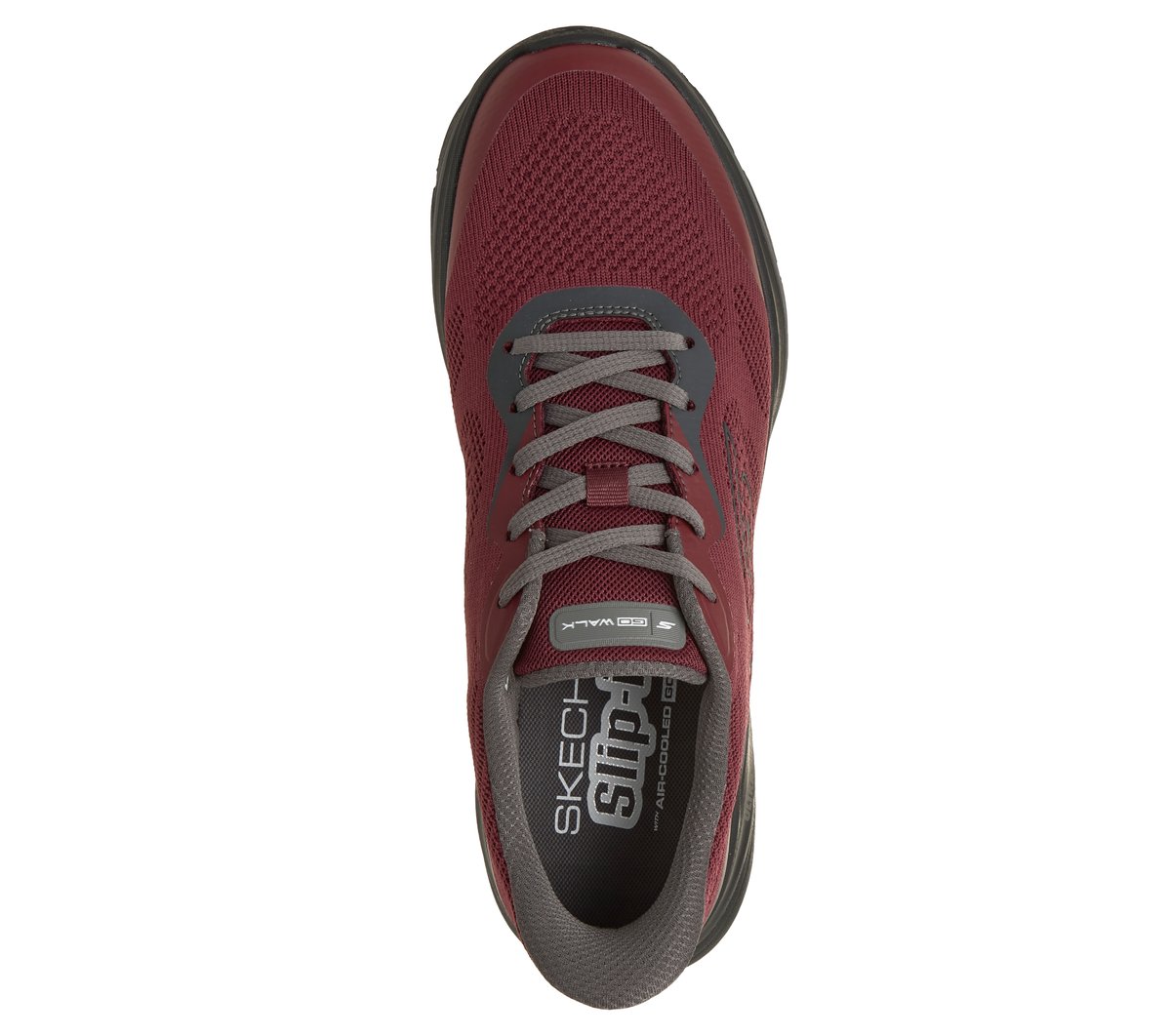 Skechers Slip-ins: GO Walk 8 - Ozzie Moyen Width en Rouge/Noir, Vegan, Lavable en machine