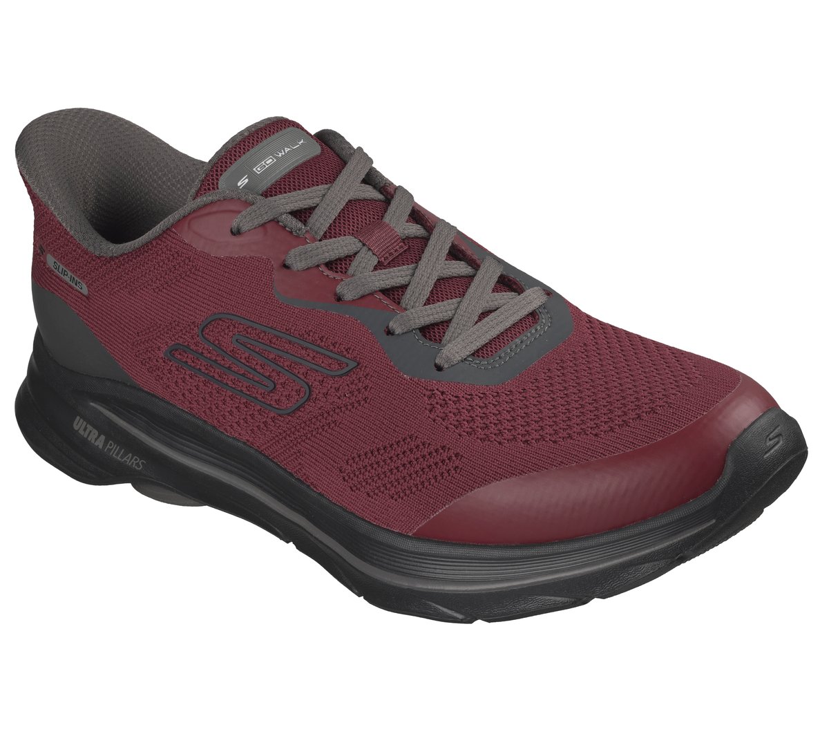 Skechers Slip-ins: GO Walk 8 - Ozzie Moyen Width en Rouge/Noir, Vegan, Lavable en machine