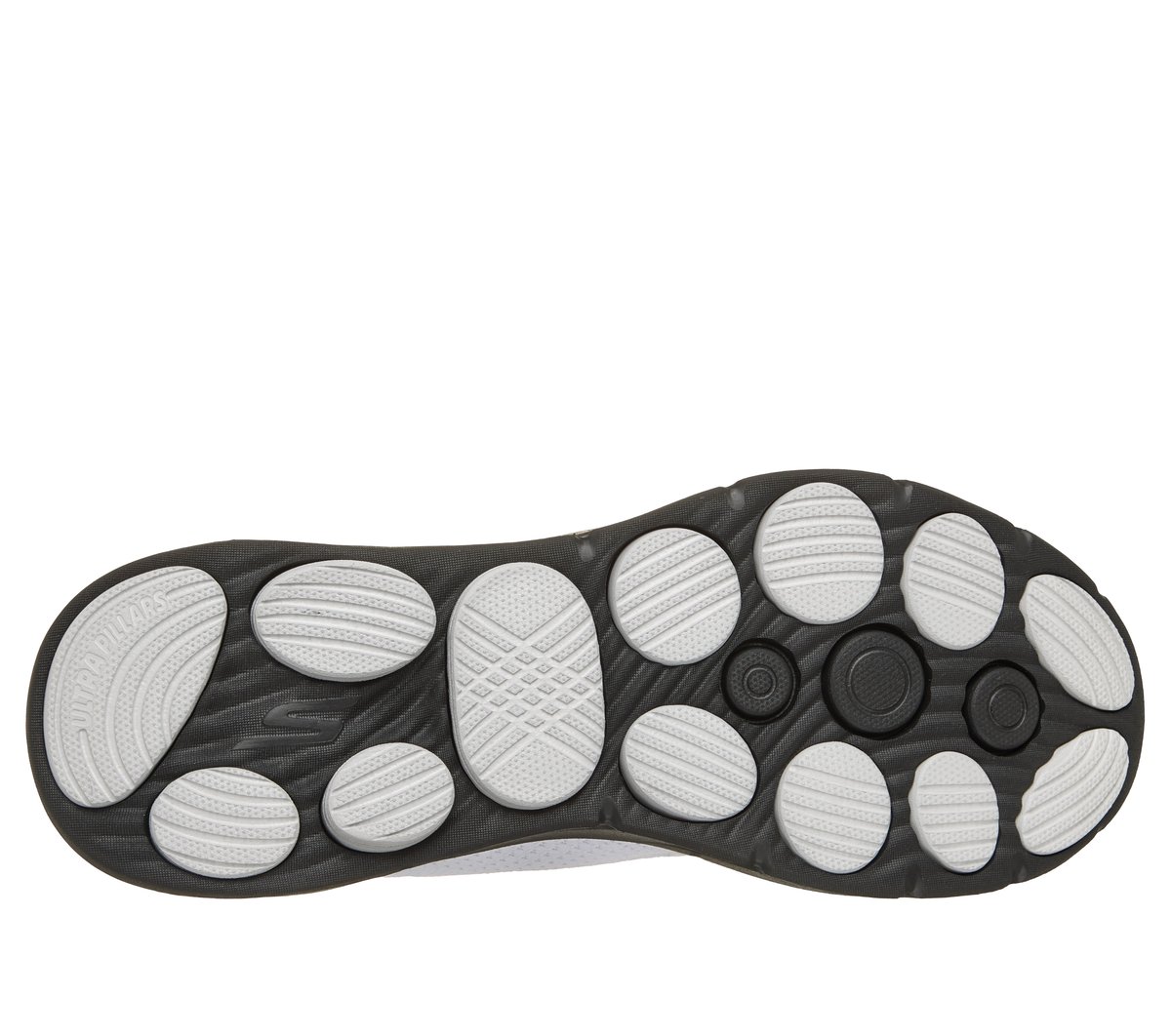 Skechers Slip-ins: GO Walk 8 - Ozzie Moyen Width en Blanc/Noir, Vegan, Lavable en machine