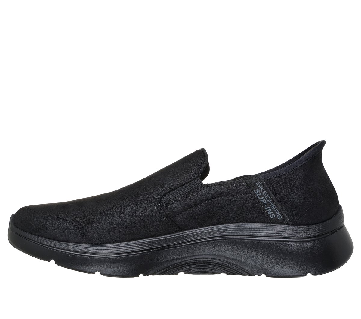 Skechers Slip-ins: GO WALK Arch Fit 2.0 - Quest Chaussures Moyen Width en Noir, Vegan, Lavable en machine