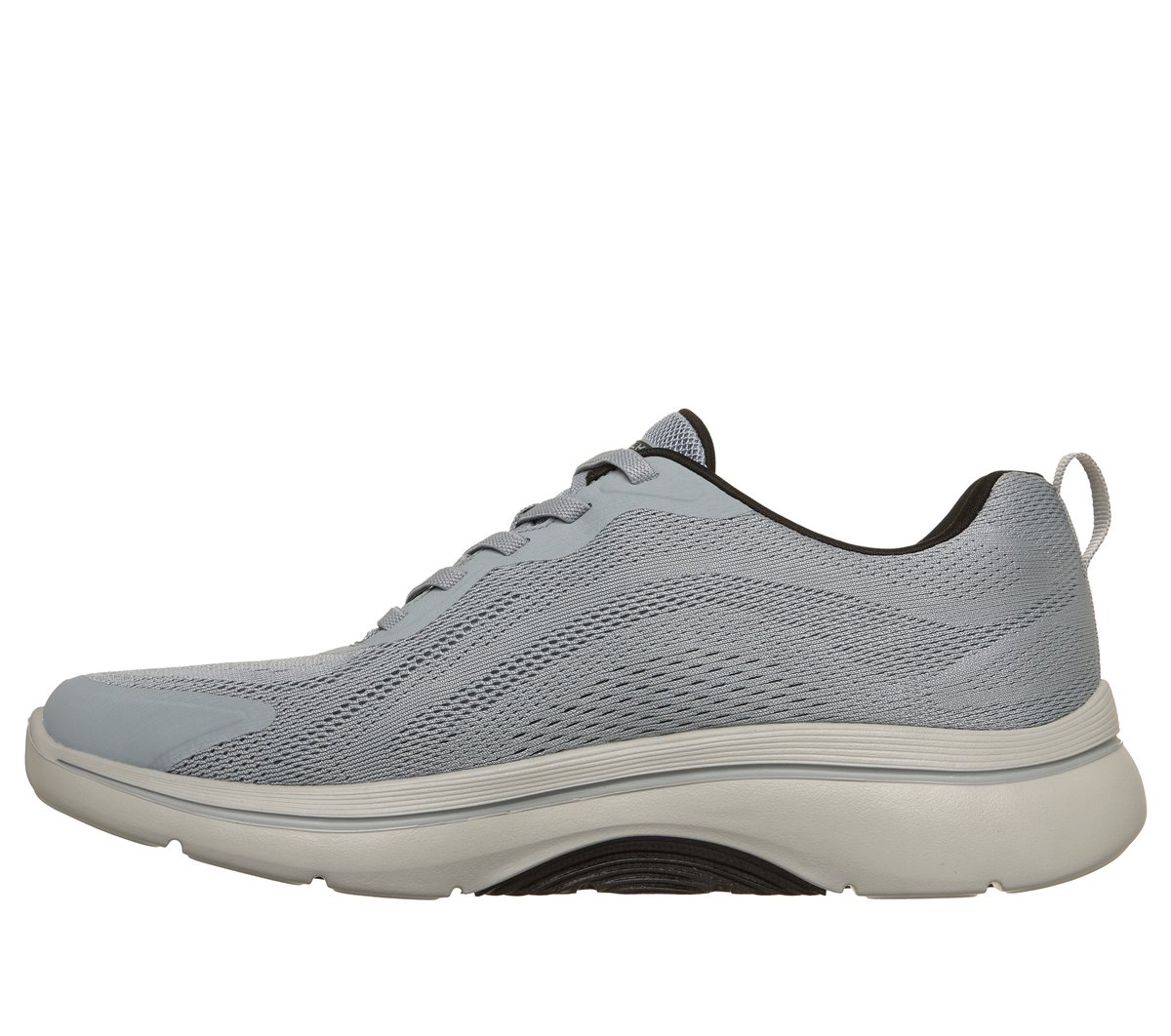 Skechers GO WALK Arch Fit 2.0 -Levy Chaussures Moyen Width en Gris/Noir, Vegan, Lavable en machine