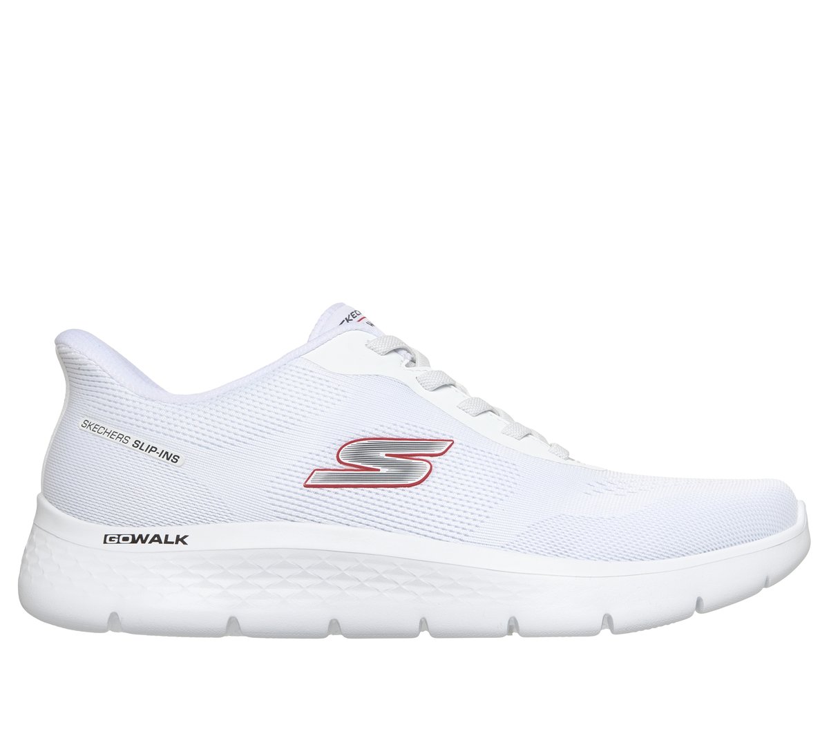 Skechers Slip-ins: GO WALK Flex - Master en Blanco/Rojo, talla 39.5, Vegan-image-216924_WRD