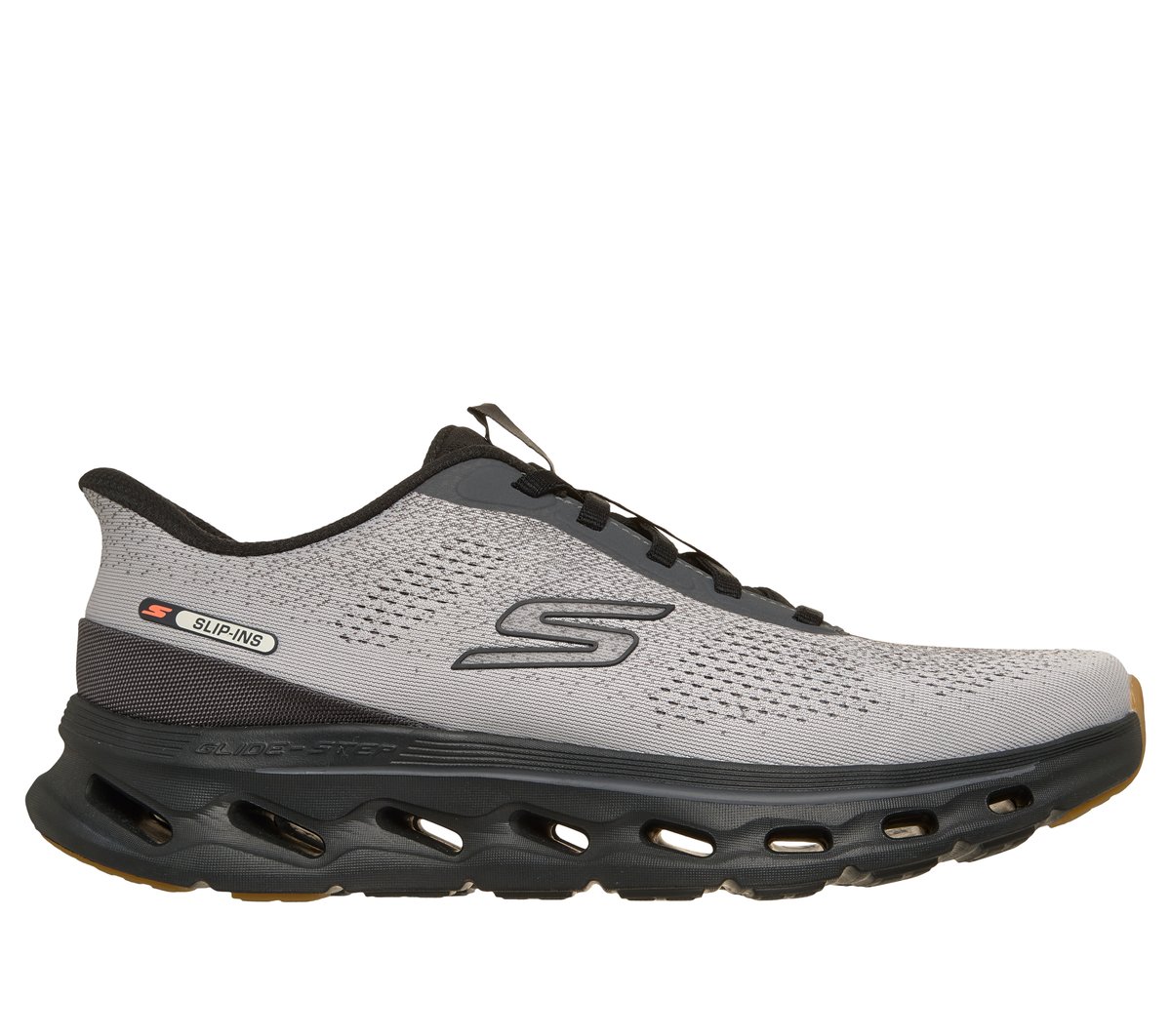 Skechers Slip-ins: GO WALK Glide-Step 2.0 - Maser en Gris/Negro, talla 41, Vegan