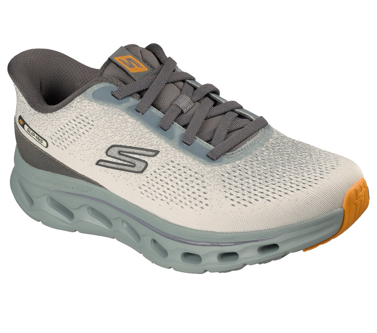 Skechers Slip-ins: GO WALK Glide-Step 2.0 - Maser Moyen Width en Vert Sauge, Vegan, Lavable en machine