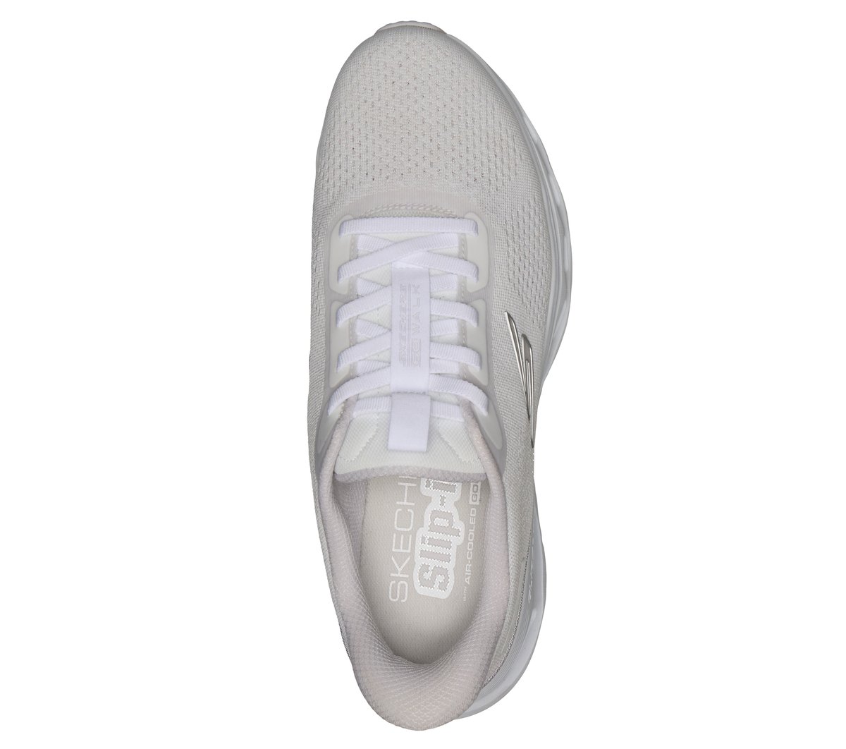 Skechers Slip-ins: GO WALK Glide-Step 2.0 - Maser Moyen Width en Blanc, Vegan, Lavable en machine
