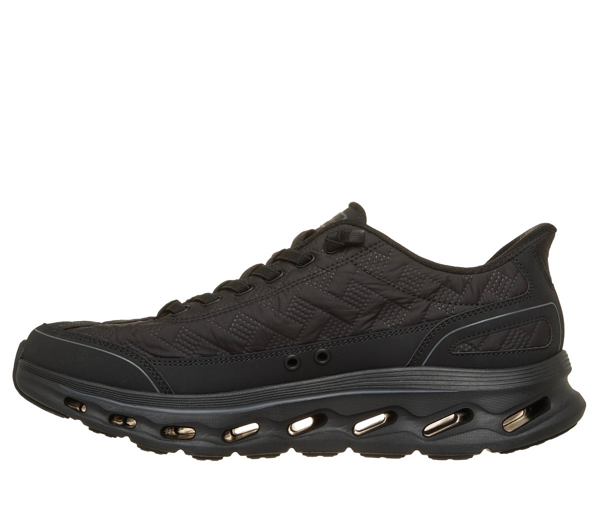Skechers Slip-ins: GO WALK Glide-Step 2.0 - Cozy Fit Walker Chaussures Moyen Width en Noir, Lavable en machine