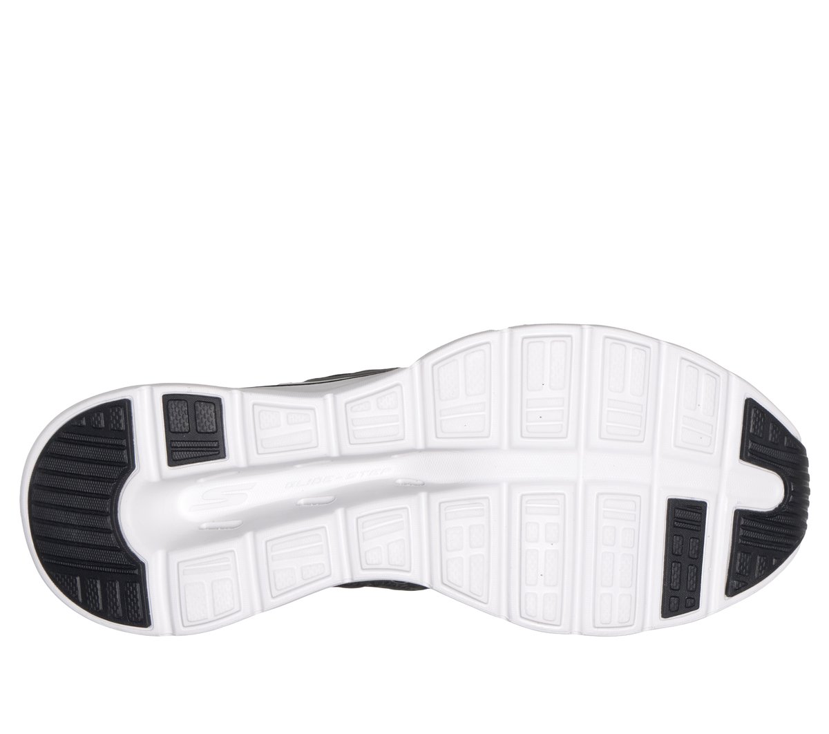Skechers Slip-ins: GO WALK Glide-Step 2.0 - Cozy Fit Walker Chaussures Moyen Width en Noir/Blanc, Lavable en machine