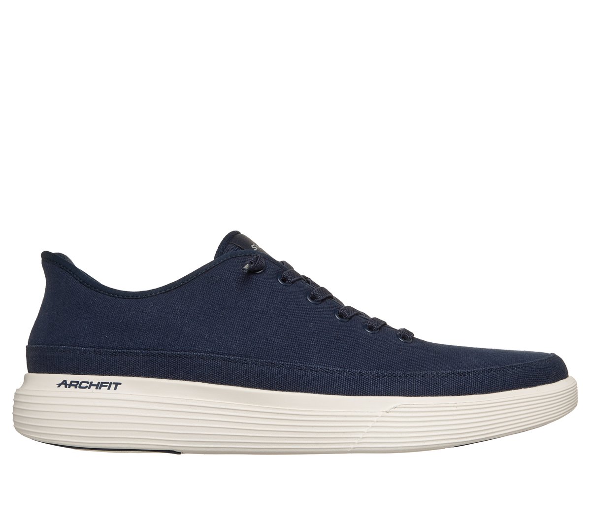 Skechers Men's Slip-ins: GO WALK Commuter - Berlin Sneaker in Navy Blue, Size 6.5 | Textile/Metal, Vegan, Machine Washable , Arch Fit-image-199252898760