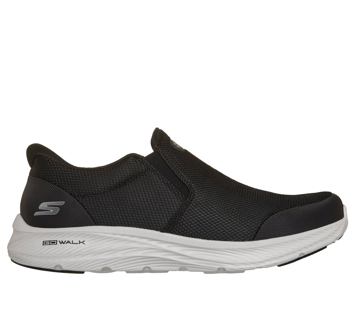 Skechers Men's Slip-ins: GO WALK Flex Plus - Ramon Slip-On Shoes | Size 12.0 | Black | Vegan | Machine Washable