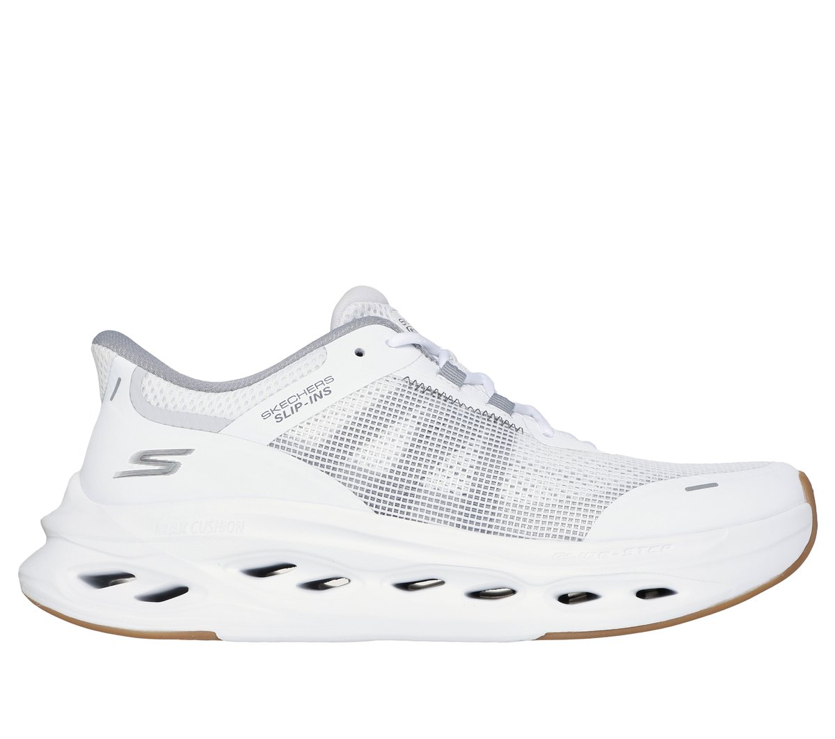 Skechers Slip-ins: Max Cushioning Glide-Step - Aberdeen en Blanca, talla 47, Vegan